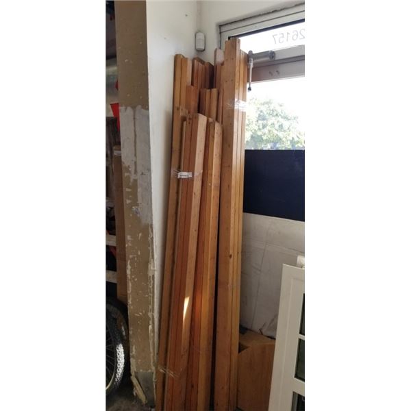 ASSORTED 6-7FT 2X4 LENGTHS, USED AND SOME ANGLE CUT BUT CLEAN