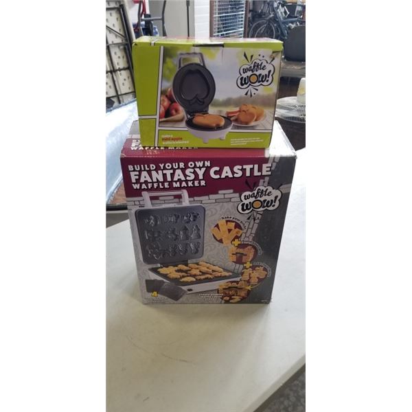BUILD YOUR OWN FANTASY CASTLE WAFFLE MAKER AND MINI APPLE WAFFLE MAKER