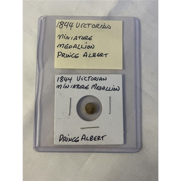 1844 VICTORIAN MINI MEDALLION PRINCE ALBERT
