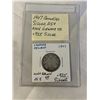 Image 1 : 1907 CANADIAN SILVER 25 CENT KING EDWARD VII .925 SILVER