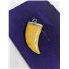 Image 2 : LARGE WILD CAT CLAW PENDANT, POSSIBLE LION, TIGER OR OTHER