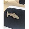 Image 1 : VINTAGE HAND CRAFTED SILVER FISH ORNAMENT 2.5" LENGTH