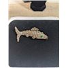 Image 2 : VINTAGE HAND CRAFTED SILVER FISH ORNAMENT 2.5" LENGTH