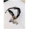 Image 1 : VINTAGE HAND CARVED CHINESE JADE W/ BLACK CORD BRACELET