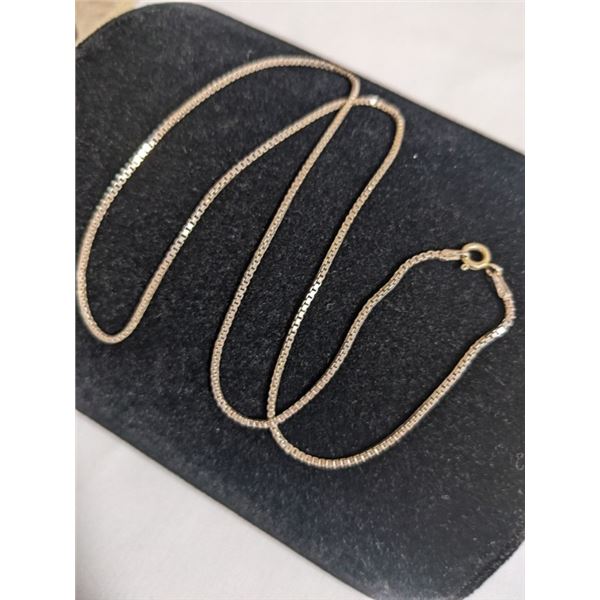 925 ITALY STERLING SILVER CHAIN NECKLACE, 20" LENGTH