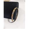 Image 1 : HAND ENGRAVED GOLD TONE BANGLE