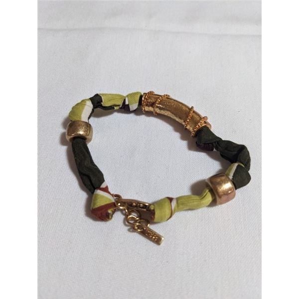 VINTAGE GOLD TONE BRACELET, MARKED ZAPA