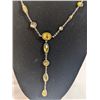 Image 2 : VINTAGE STERLING SILVER LAVALIERE NECKLACE