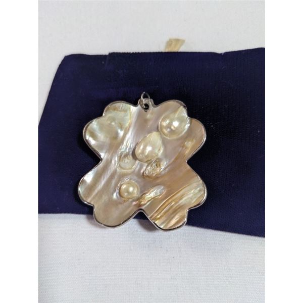 LARGE MOTHER OF PEARL PENDANT