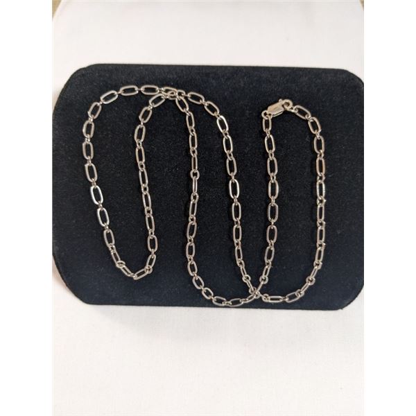 925 STERLING SILVER LINK CHAIN NECKLACE 23" LENGTH
