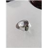 Image 2 : STERLING SILVER W/ GREEN PERIDOT STONES RING MARKED 925