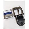 Image 1 : 2 VINTAGE BELT BUCKLES, LEVI'S 501 AND RIPZONE