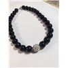 Image 2 : BLACK STONES BEAD CHOKER NECKLACE