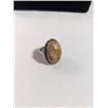 Image 1 : LARGE STERLING SILVER W/ GEMSTONES RING MARKED 925