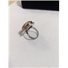 Image 2 : LARGE STERLING SILVER W/ GEMSTONES RING MARKED 925