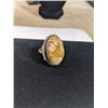 Image 3 : LARGE STERLING SILVER W/ GEMSTONES RING MARKED 925