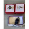 Image 1 : 2 STERLING SILVER RINGS AND PENDANT - MARKED 925