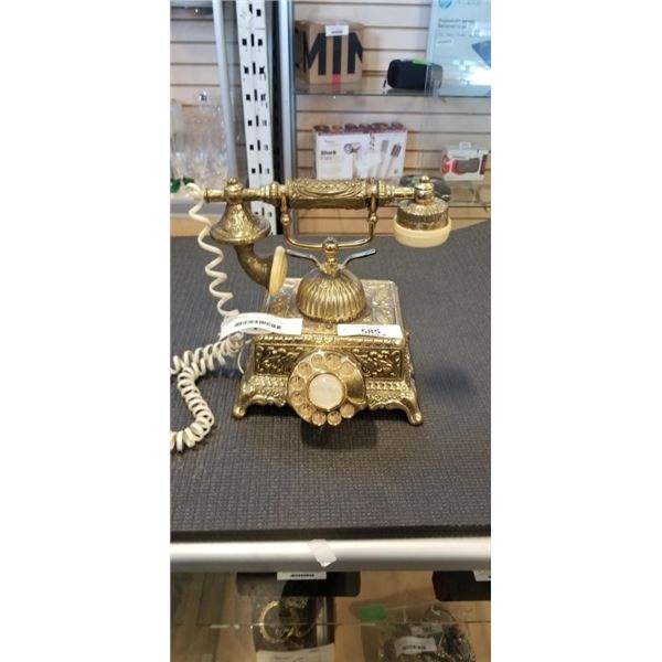 VINTAGE GOLD DECORATIVE TELEPHONE