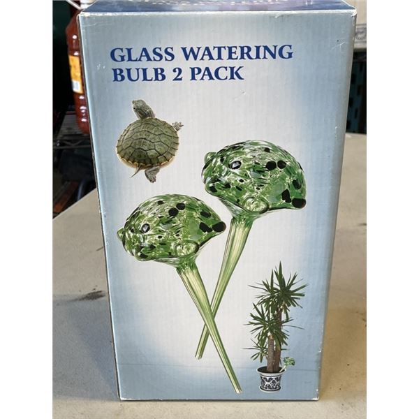 2 GLASS WATERING BULBS