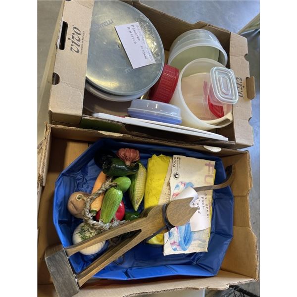 2 TRAYS OF HOUSE HOLD ITEMS