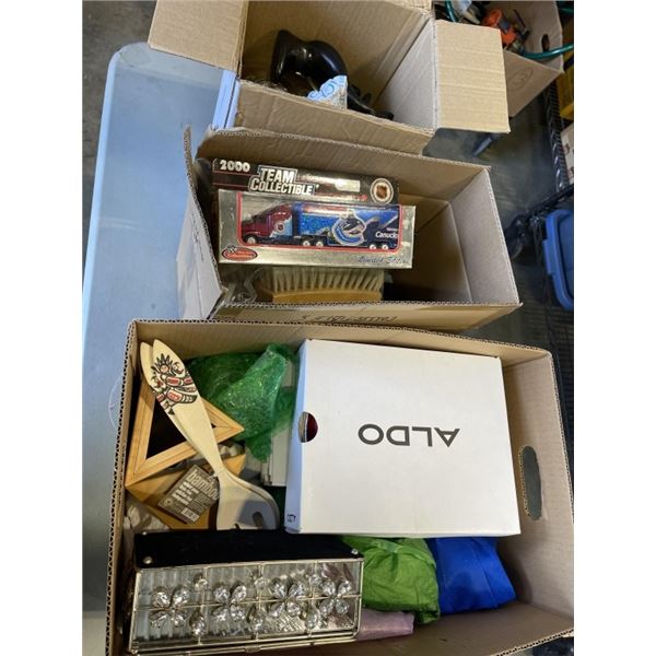 3 BOXES OFCOLLECTIBLES - SOME NEW ITEMS