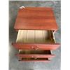 Image 4 : ROLLING 3 DRAWER SIDE TABLE