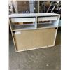 Image 5 : WHITE AND WOOD LOOK SERVING CABINET