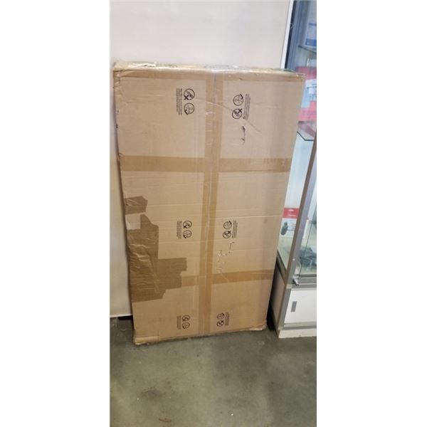 TECHORBITS ELECTRIC SIT TO STAND BLACK FRAME WITH WOOD BUTCHER BLOCK TEXTURE