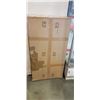 Image 1 : TECHORBITS ELECTRIC SIT TO STAND BLACK FRAME WITH WOOD BUTCHER BLOCK TEXTURE