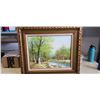 Image 1 : OIL & CANVAS NATURE SIGNED PAINTING