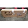 Image 1 : VIVO EXTRA LARGE RECLAIMED WOOD BLACK DESK RISER