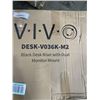 Image 3 : VIVO BLACK DESK RISER WITH DUAL MONITOR MOUNT
