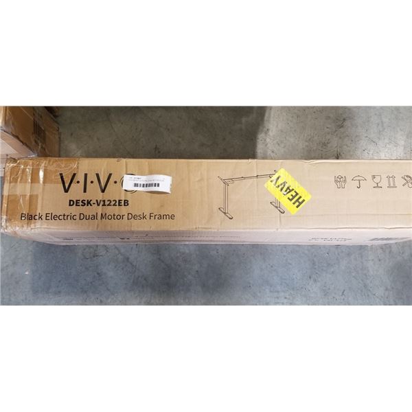 VIVO BLACK ELECTRIC DUAL MOTOR DESK FRAME