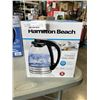 Image 2 : HAMILTON BEACH COMPACT 1L GLASS ELECTRIC KETTLE - TESTED WORKING