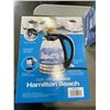 Image 4 : HAMILTON BEACH COMPACT 1L GLASS ELECTRIC KETTLE - TESTED WORKING