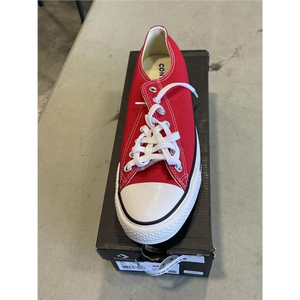 NEW CONVERSE ALL STAR OX SIZE MENS 10 WOMENS 12 UNISEX SHOES RED