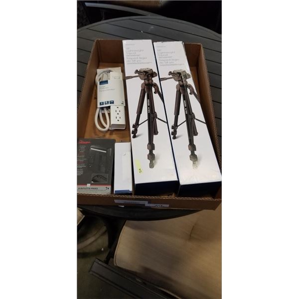 BOX OF BOXED ELECTRICAL AND ACCESSORIES RETAIL $200+