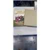 Image 4 : COLLECTION OF VINTAGE HARDCOVER BOOKS AND STONE PLATE, GEODE