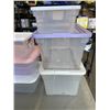 Image 2 : LOT OF PLASTIC TOTE BINS