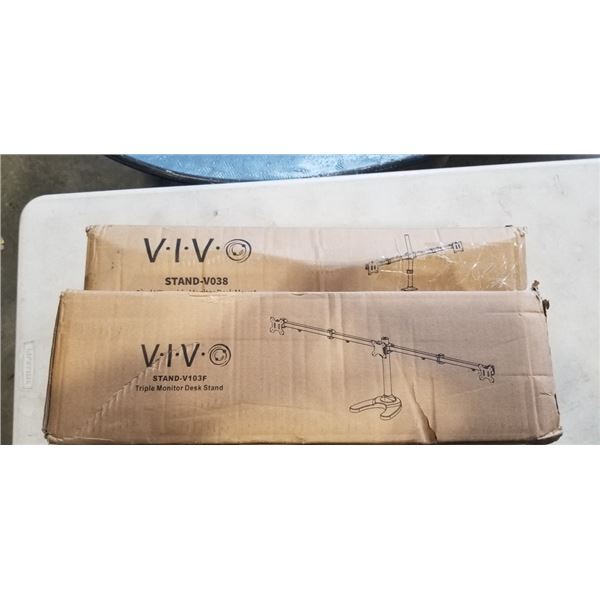 VIVO DUAL ULTRAWIDE MONITOR DESK MOUNT AND VIVO TRIPLE MONITOR DESK STAND