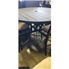 Image 5 : OUTDOOR PATIO TABLE WITH 4 CHAIRS
