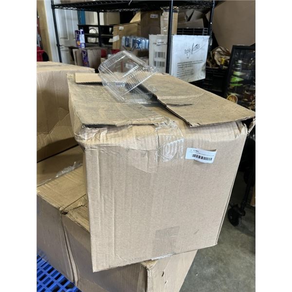 CAES OF FOLDING CLEAR PLATIC LUNCH CONTAINER 500 PC PER BOX