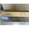 Image 3 : VIVO DARK WALNUT 60"X 30 " TABLE TOP AND VIVO BLACK ELECTRIC SINGLE MOTOR DESK FRAME