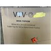 Image 2 : WHITE 43"X 24" TABLE TOP WITH WHITE VIVO SINGLE ELECTRIC SINGLE MOTOR DESK FRAME