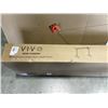 Image 4 : WHITE 43"X 24" TABLE TOP WITH WHITE VIVO SINGLE ELECTRIC SINGLE MOTOR DESK FRAME