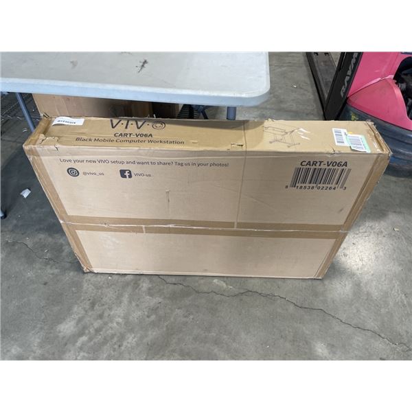 VIVO BLACK MOBLIE COMPUTER WORKSTATION
