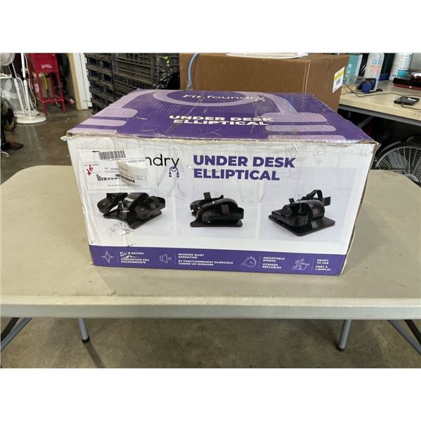 FIT FOUNDRY COMPACT UNDER DESK ELLIPTICAL TRAINER - TESTED WORKING, RETAIL $199