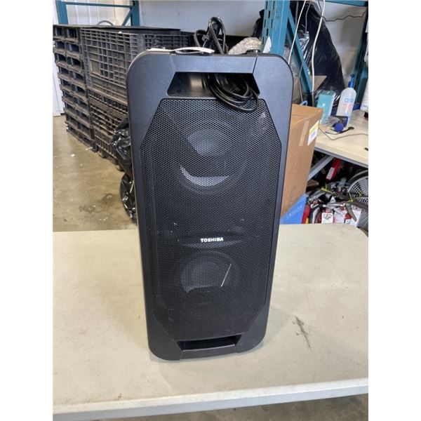 TOSHIBA TY-ASC65B WIRELESS BLUETOOTH PARTY SPEAKER W/ WIRELESS MIC - TESTED WORKING, RETAIL $189