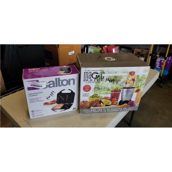 MAGIC BULLET BLENDER AND SANDWICH GRILL