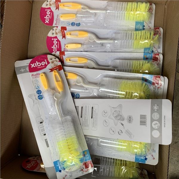 12 NEW BABY BOTTLE AND NIPPLE CLEANING BRUSH SETS